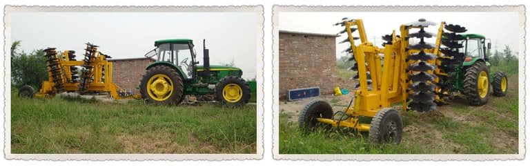 folding offset heavy duty disc harrows