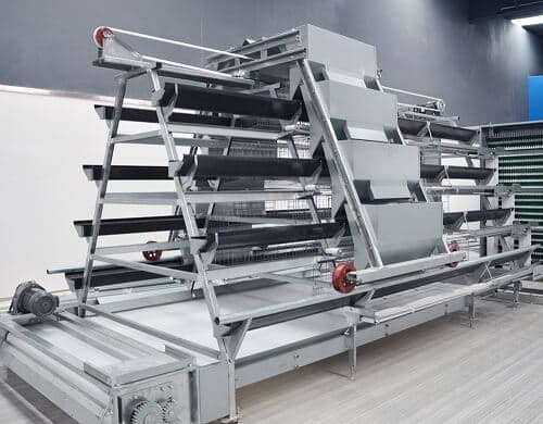 Feeding System A Type Layer Chicken Cage