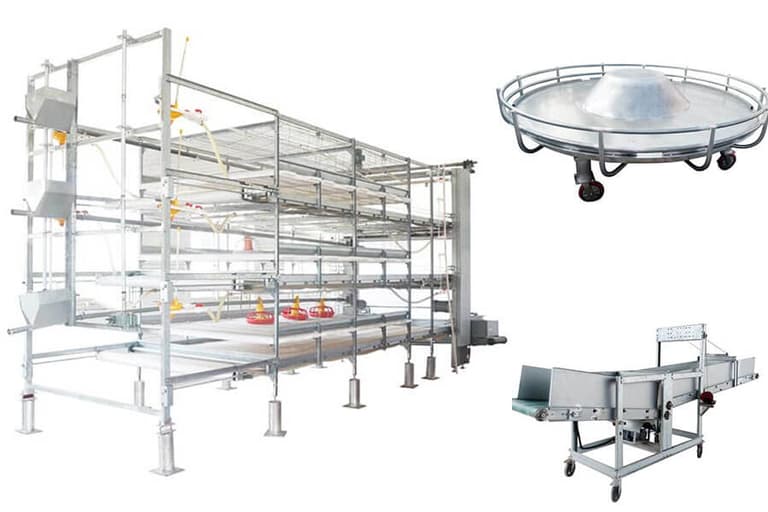 Bird-Harvesting Broiler Chicken Cage