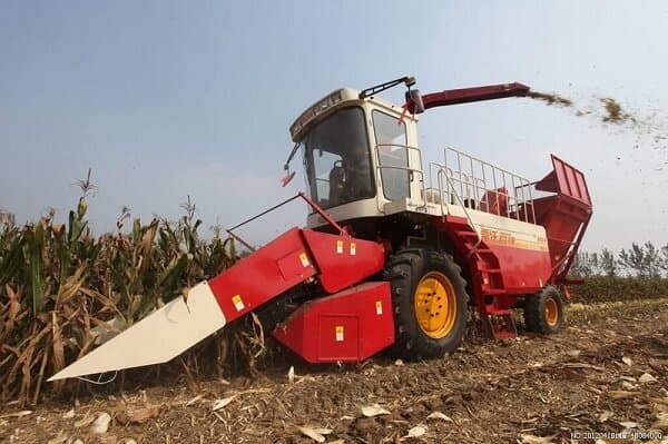 corn harvester